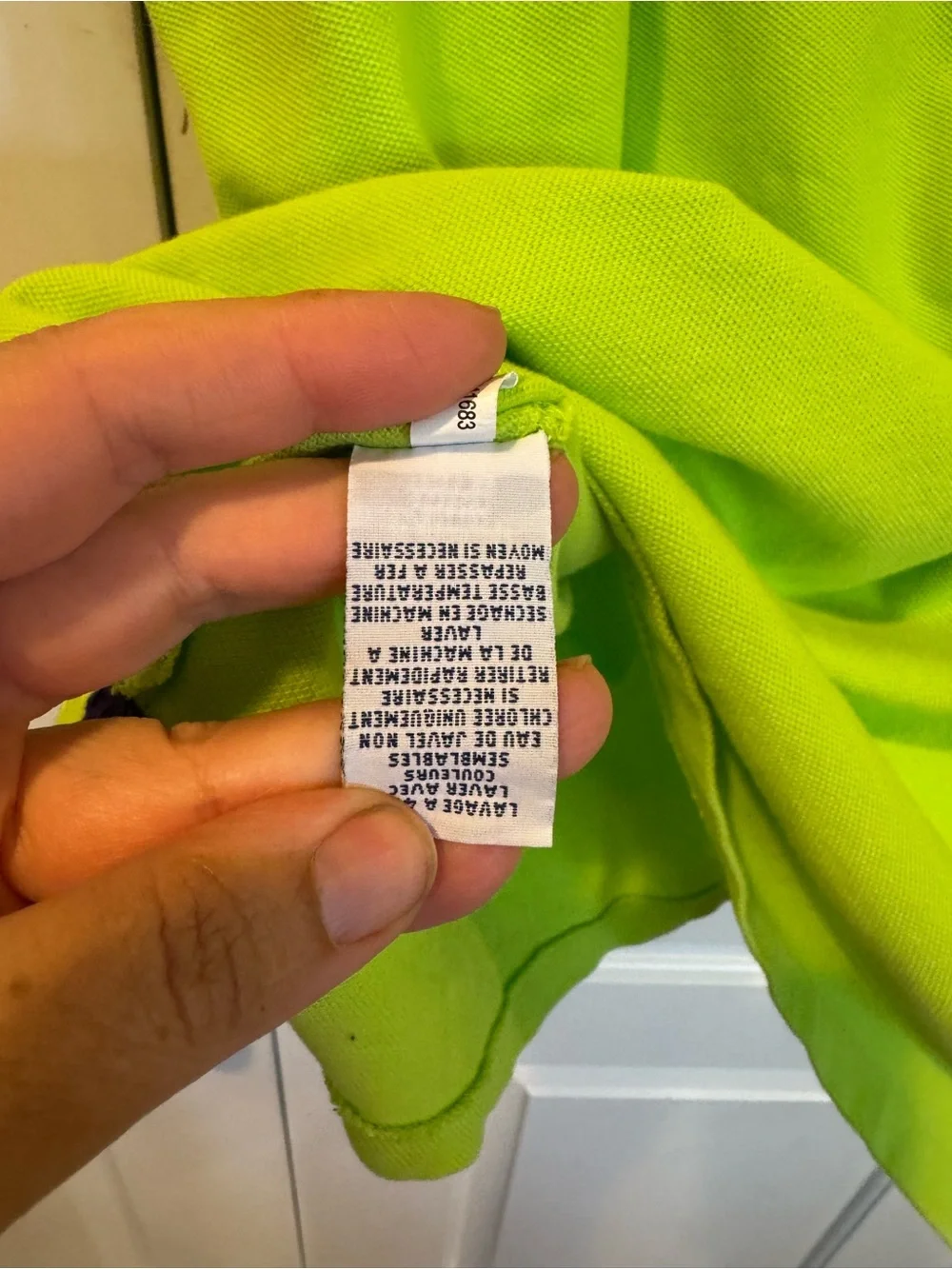 Polo Ralph Lauren Neon Green Large Purple Pony Polo Shirt size XXL